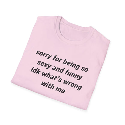 Sorry for Being So Sexy and Funny, Idk What’s Wrong With Me
