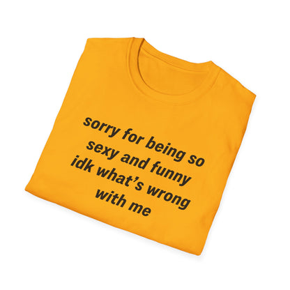 Sorry for Being So Sexy and Funny, Idk What’s Wrong With Me