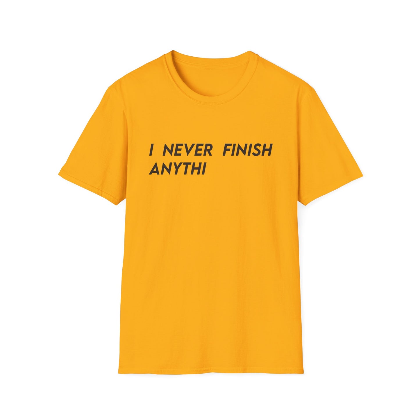 I Never Finish Anythi