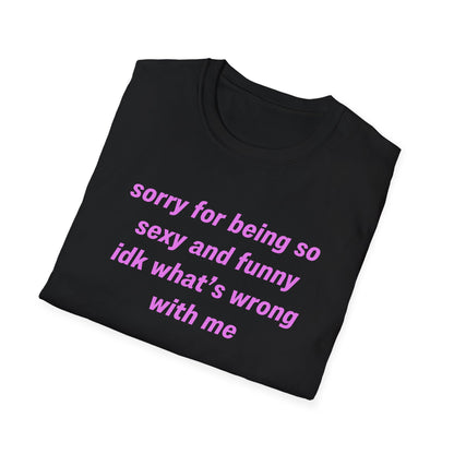Sorry for Being So Sexy and Funny, Idk What’s Wrong With Me